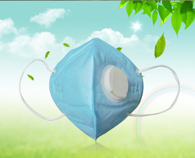 耐斯安廠家直銷一次性口罩N1V無(wú)紡布帶呼吸閥防塵防毒防臭防尾氣